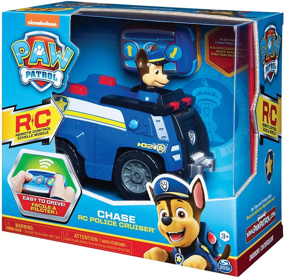Paw Patrol 6054190 Chase Remote Control Police Cruiser With 2-Way Steering Cars 1
