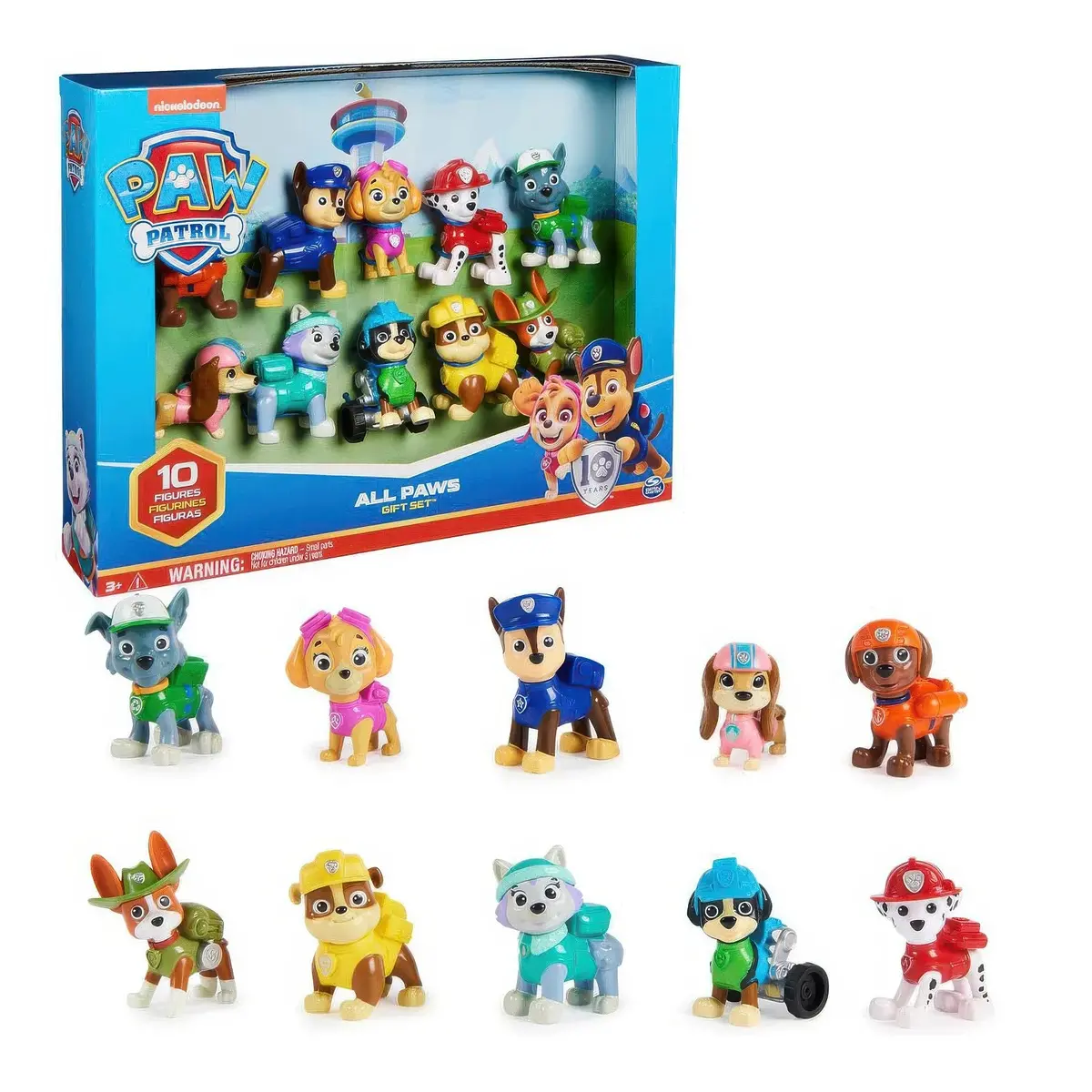 Paw Patrol Action Pack Pups 10 Gift Set With Collectible Figures 1