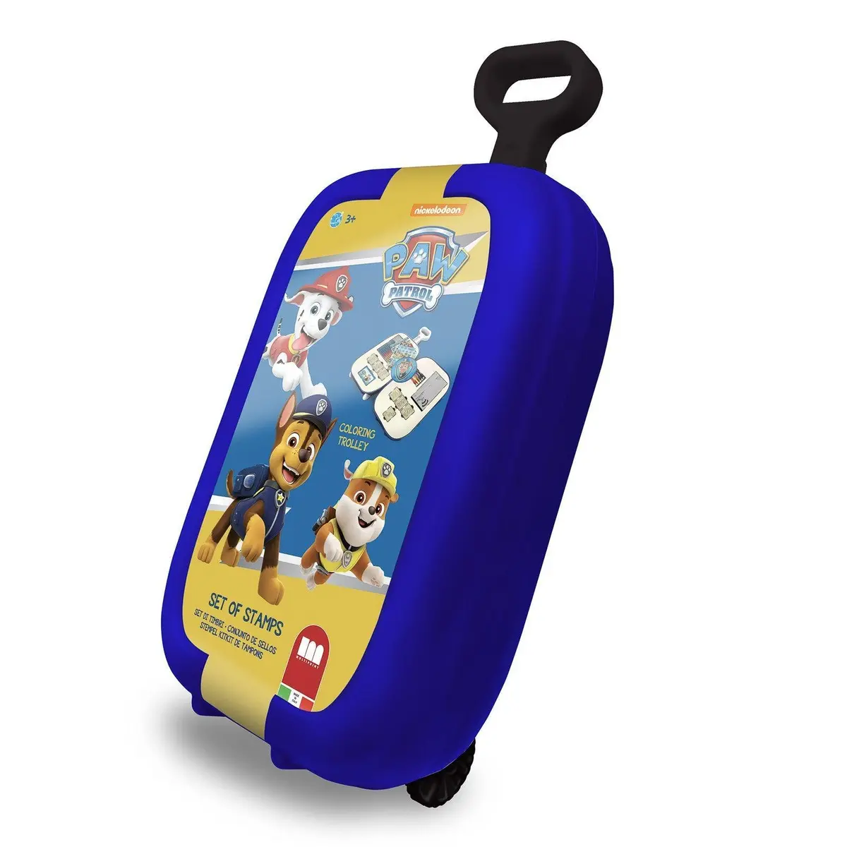 Paw Patrol Artists Colouring & Stamps Trolley (Red-Blue) 1