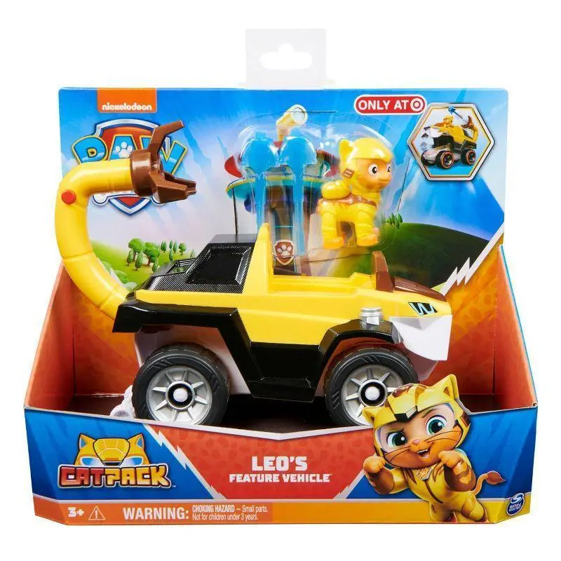 Paw Patrol, Cat Pack, Leo's Transforming Toy Car With Action Figure 1