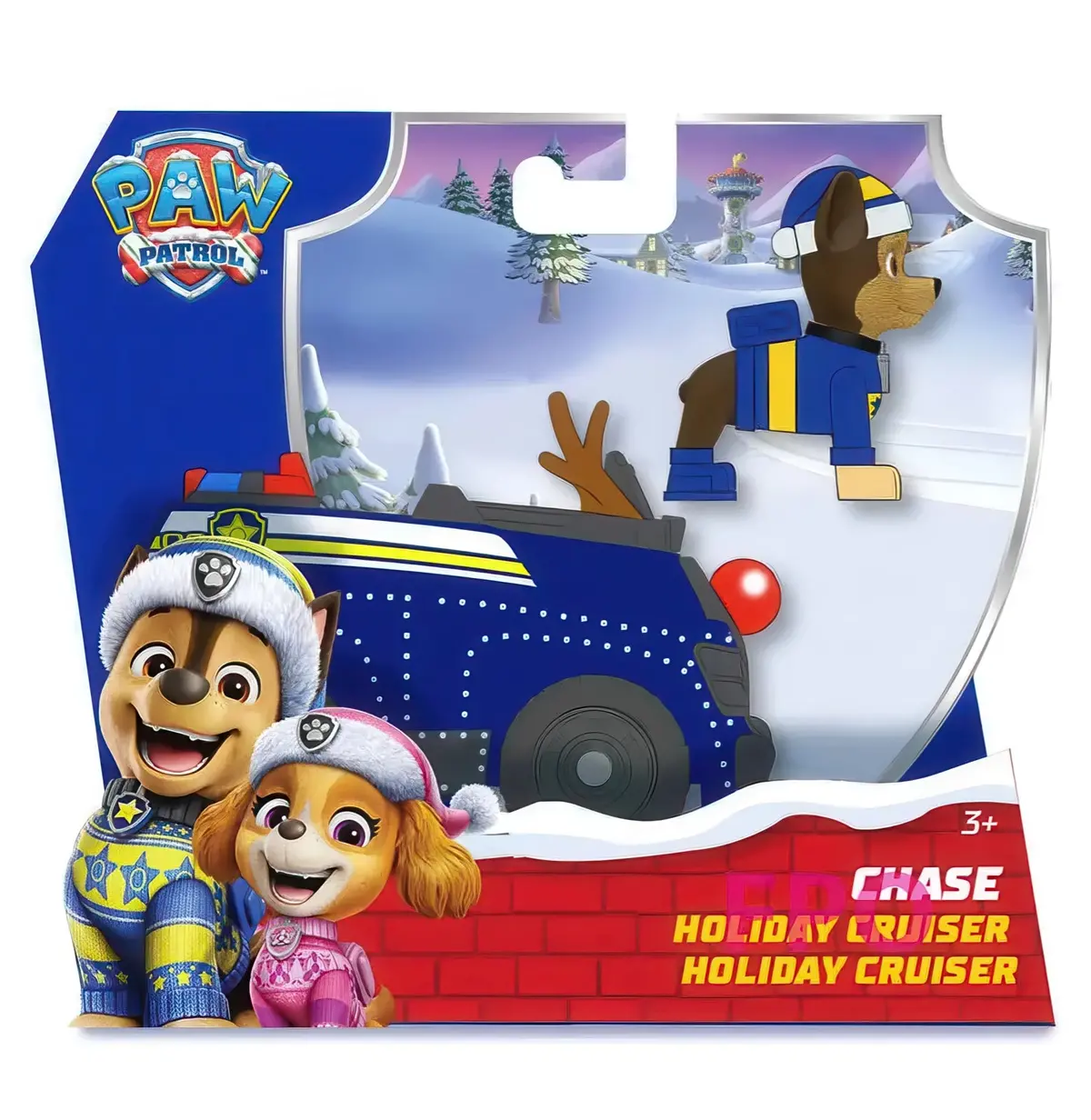 Paw Patrol Chase Christmas Holiday Cruiser 1