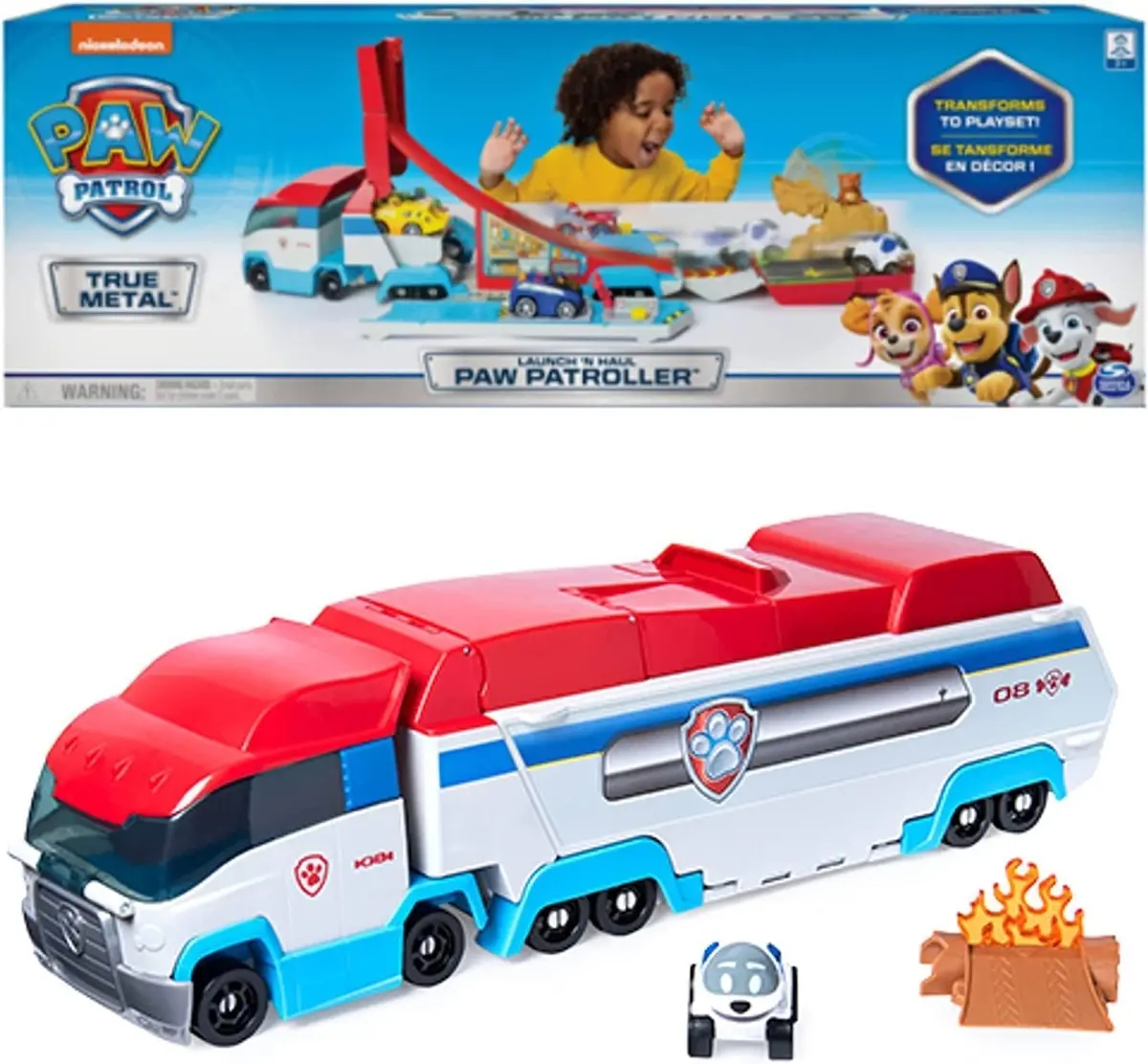 Paw Patrol, Launch'n Haul Paw Patroller Transforming 2-In-1 Track Set 1
