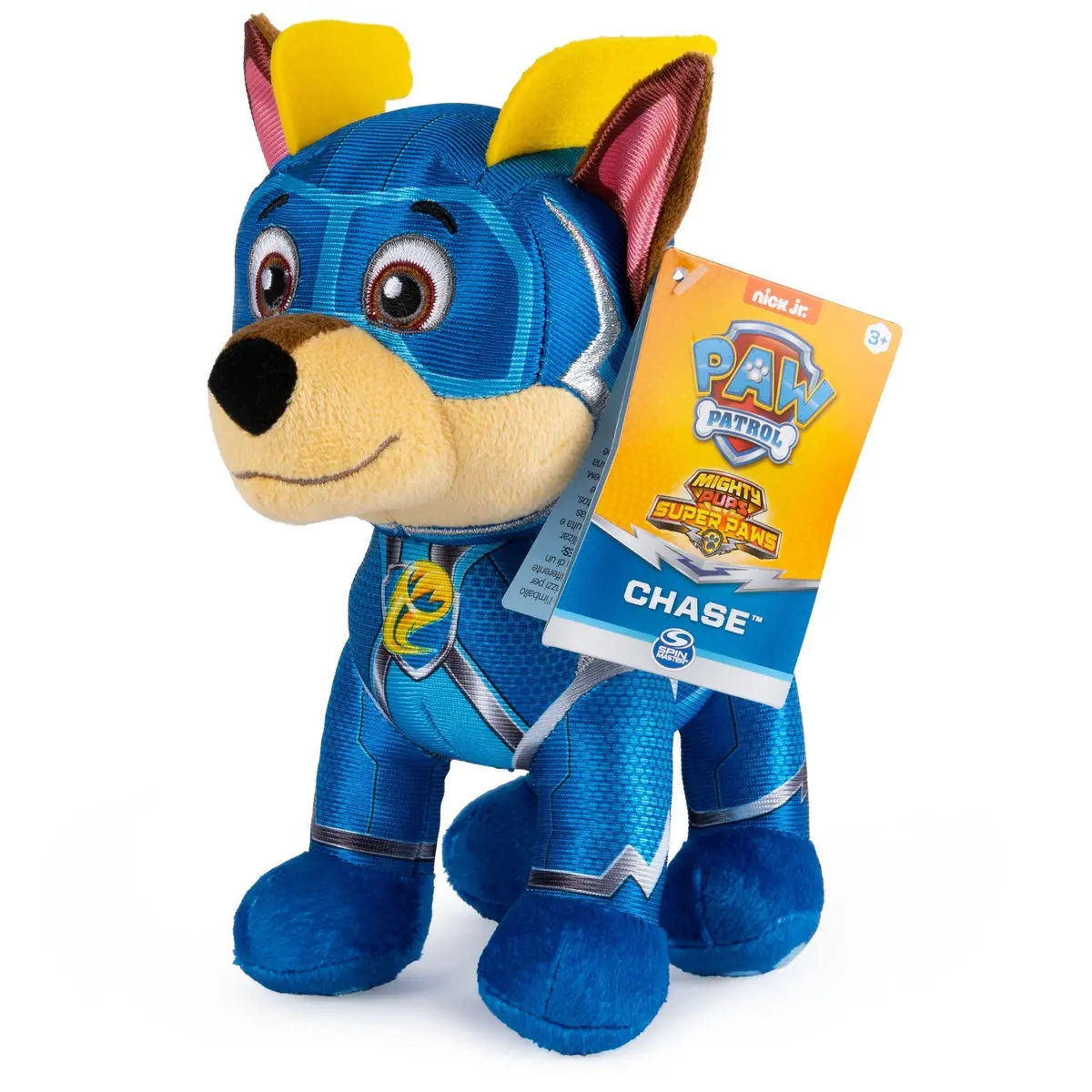 Paw Patrol Mighty Pups Super Paws Chase Stuffed Animal Plush 8-Inch 1