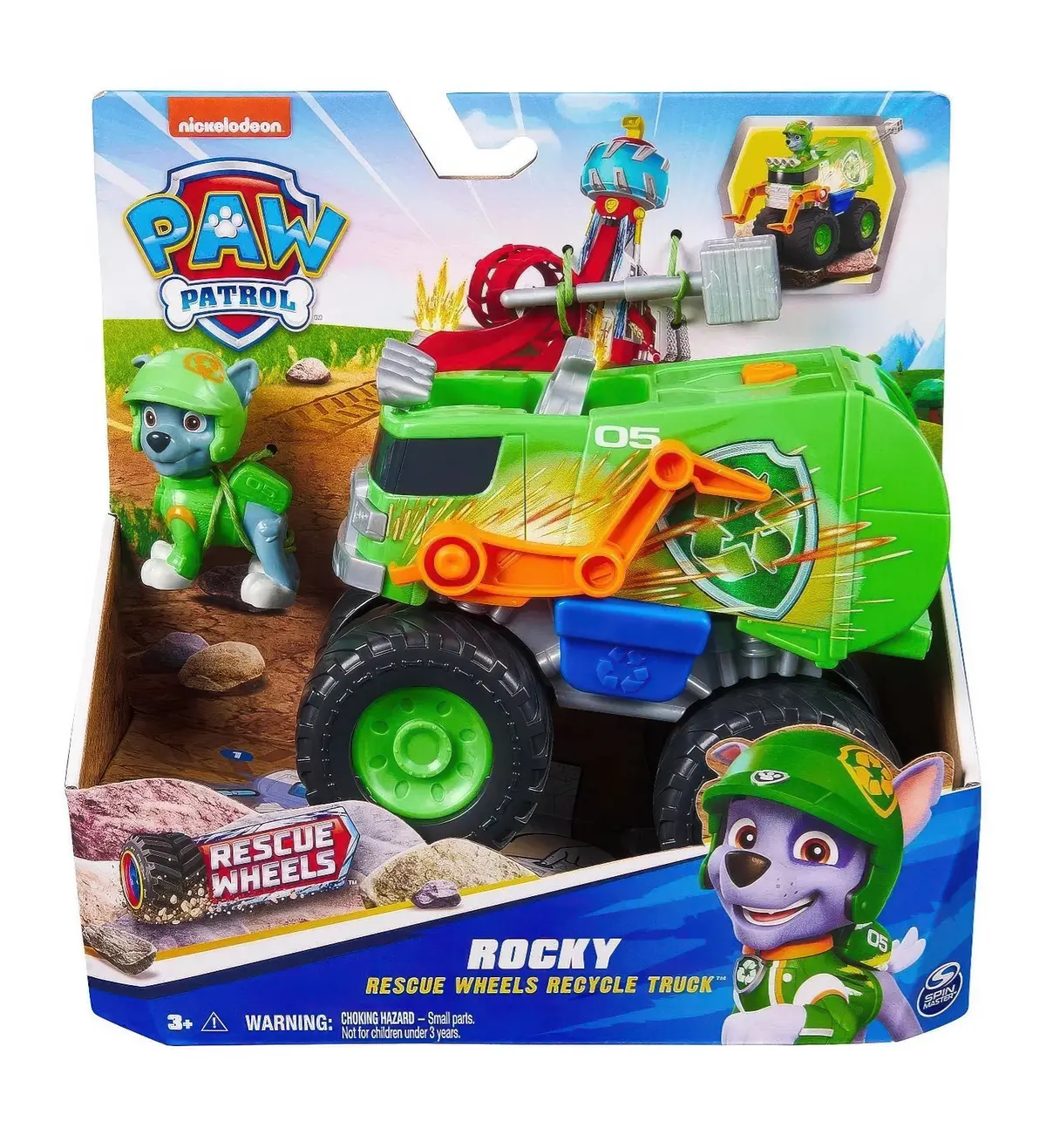 Paw Patrol Rescue Wheels Rocky Recycle Truck Vehicle 1