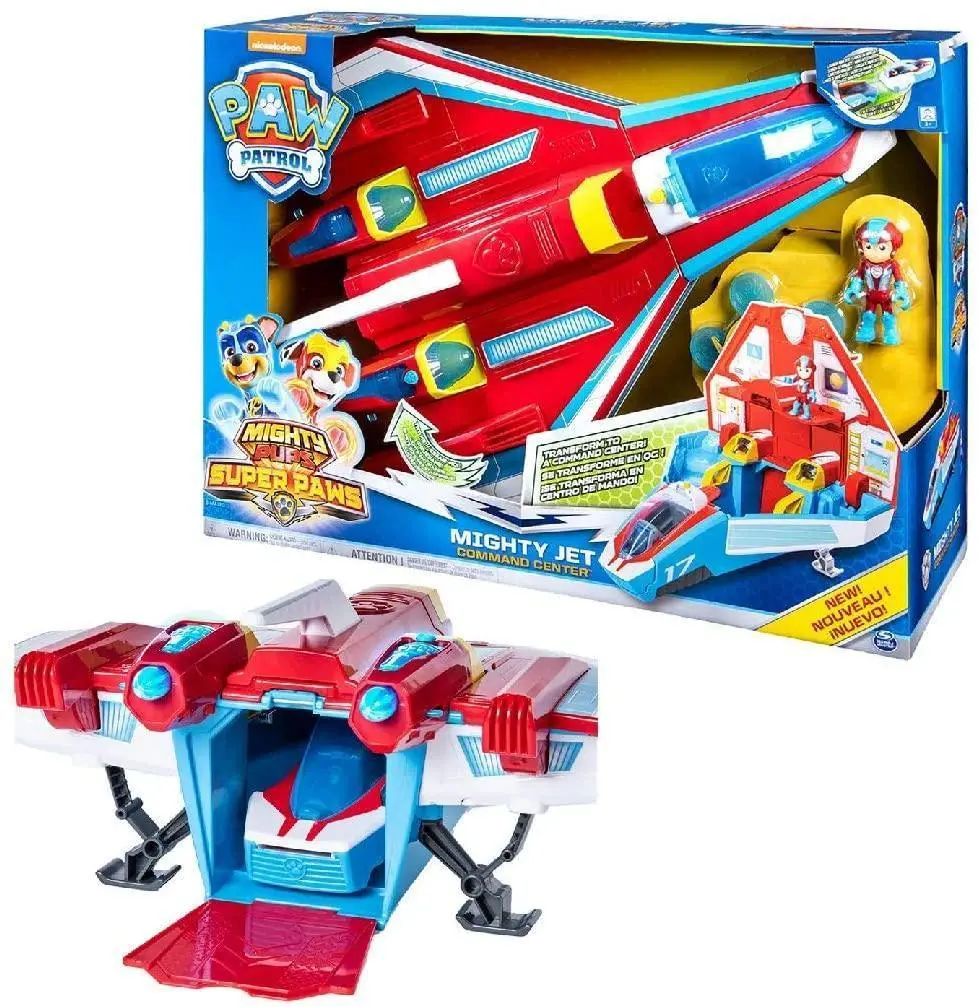 Paw Patrol Super Paws Mighty Jet Command Center Playset 1
