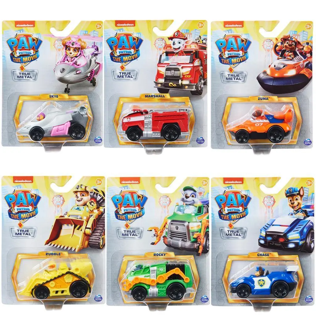 Paw Patrol The Movie True Metal Vehicles 1:55 Assortment 1