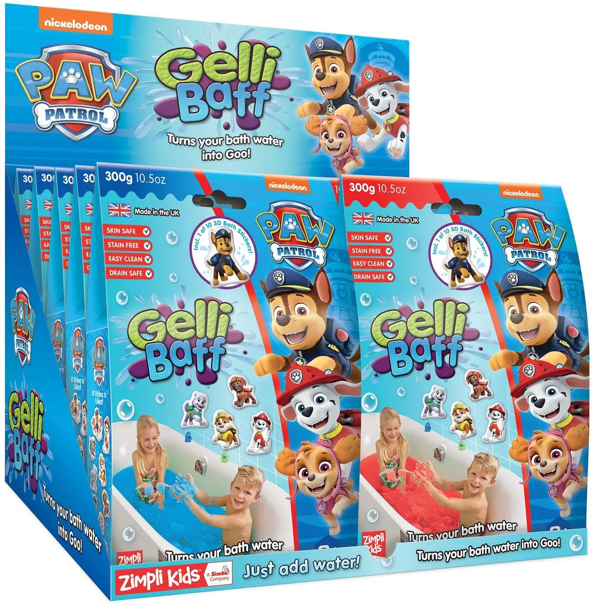 Paw Patrol Zimpli Kids Gelli Baff 1 Use - 300G 1