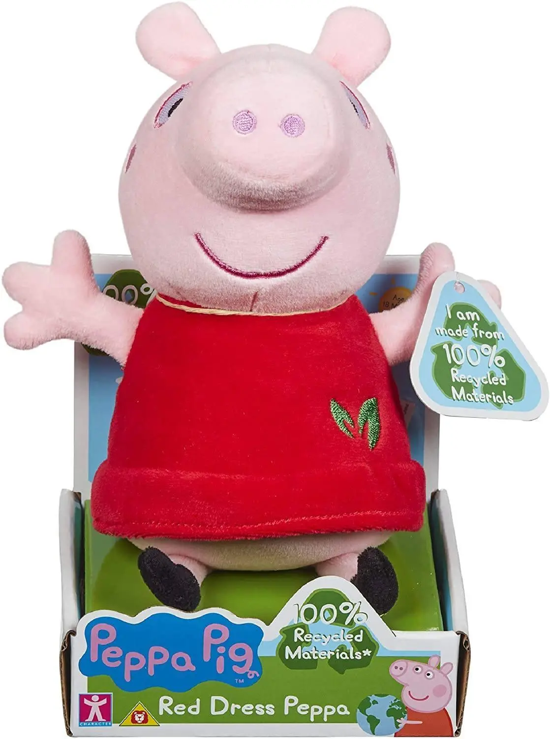 Peppa Pig Eco Plush - Red Dress Peppa 1