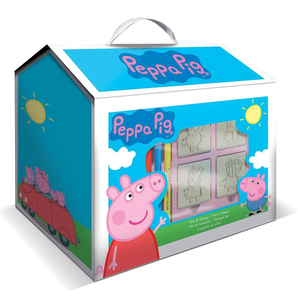 Peppa Pig House Colouring And Stamp Set 1