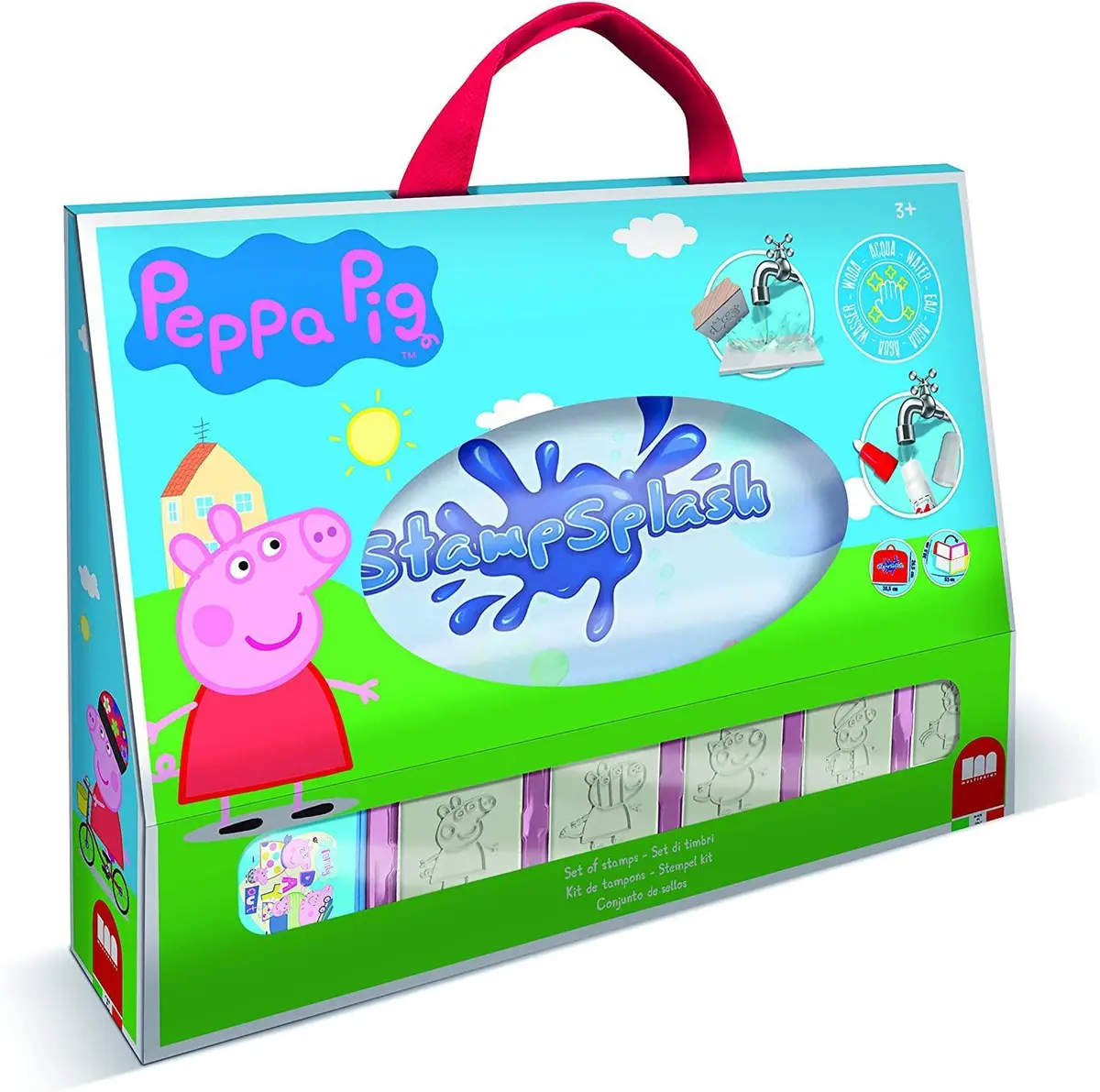 Peppa Pig Natural Wood Rubber Stamp Set 1