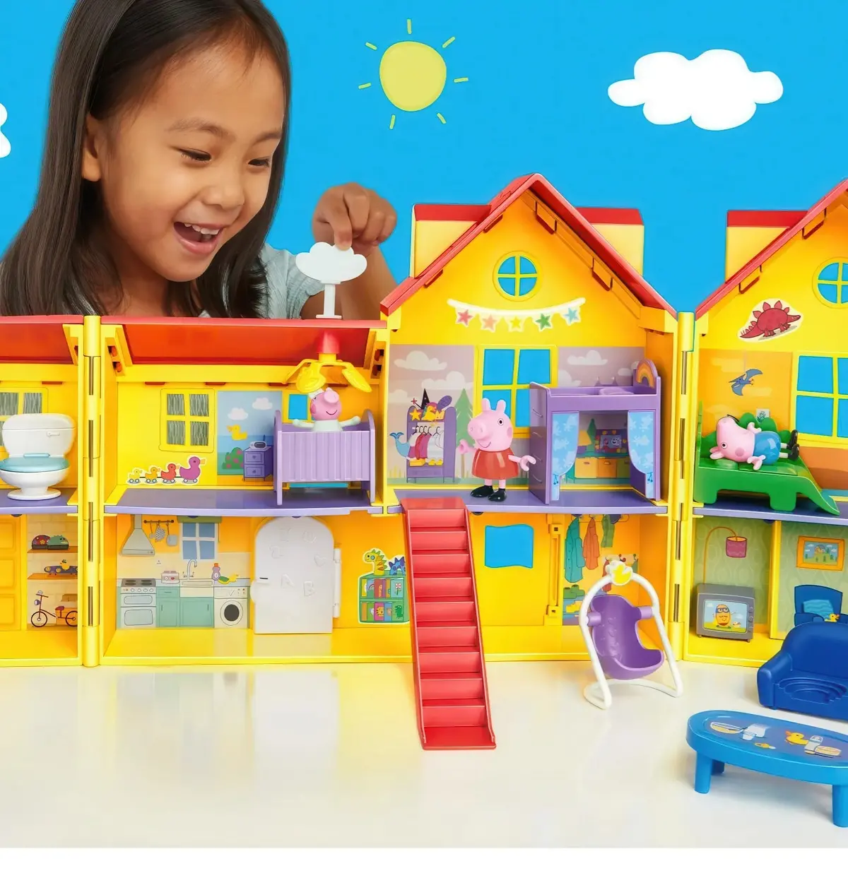 Peppa Pig's Big Family House Playset With Baby Evie 1