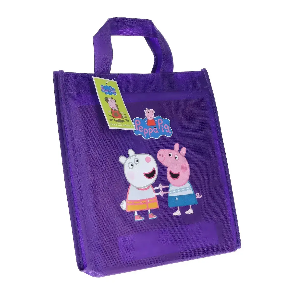 The Peppa Pig Purple Gift Bag With Audio Cd 1