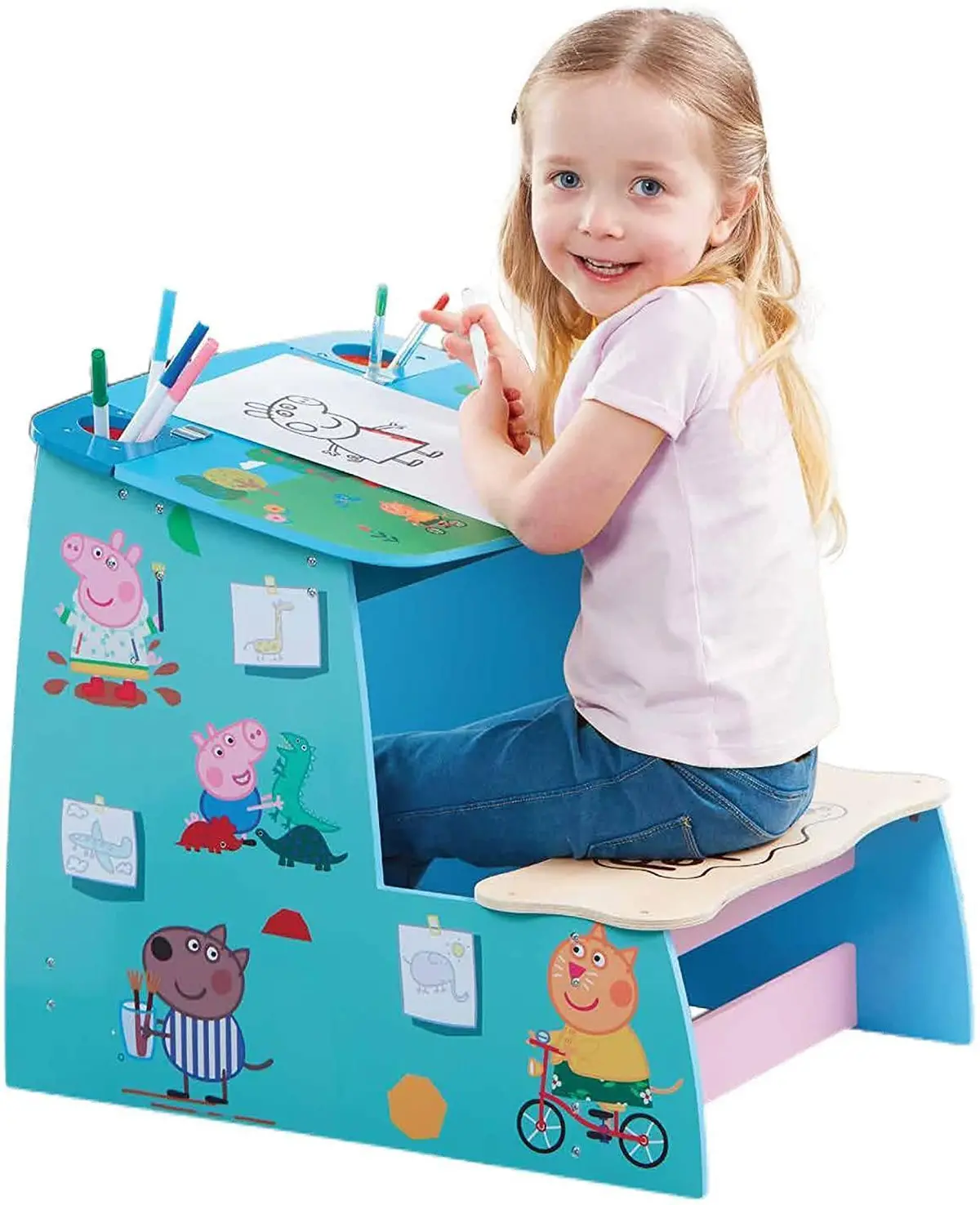 Peppa Pig Wooden Play Desk 1
