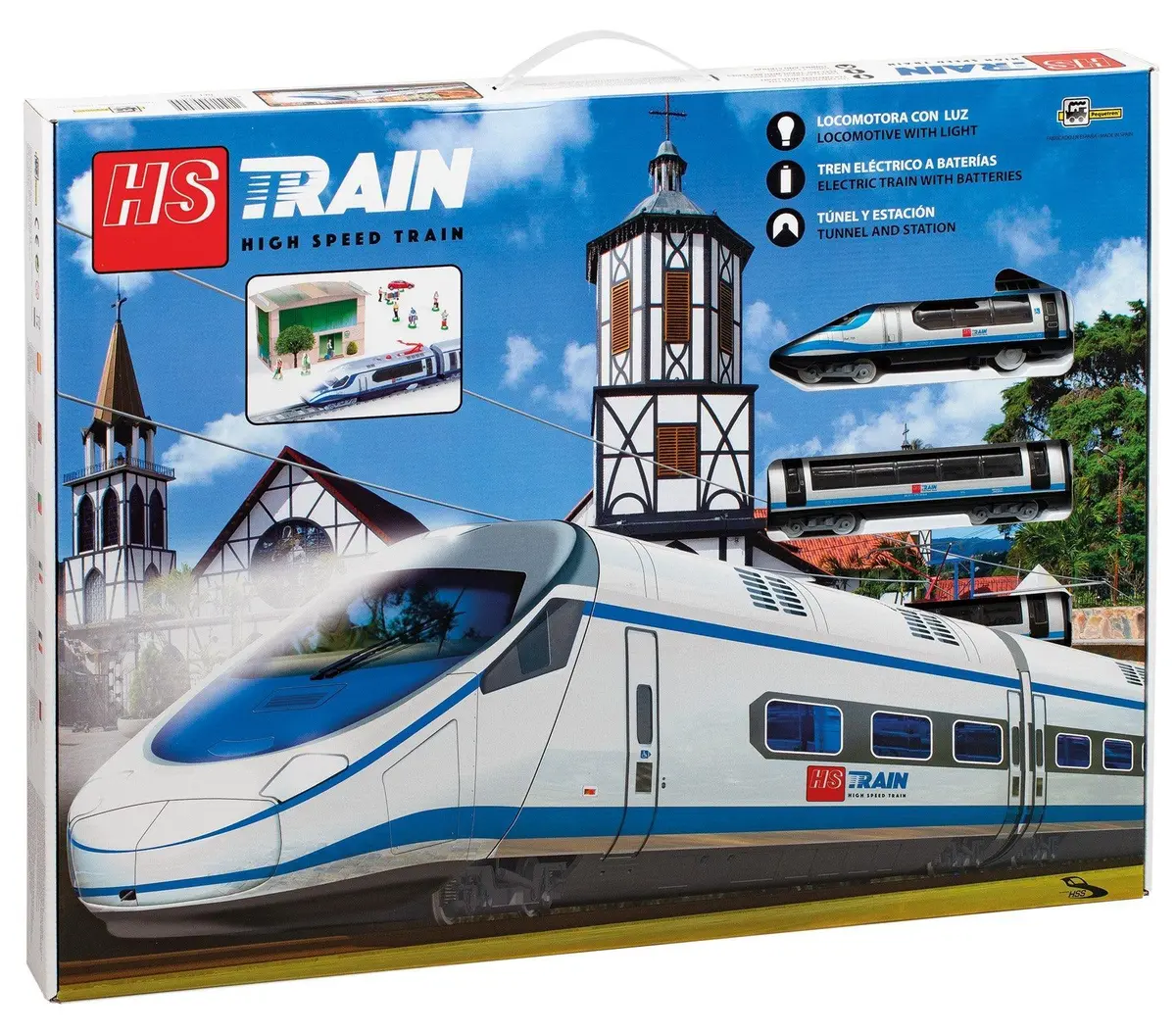 Pequetren 705 High-Speed Train With Station 1