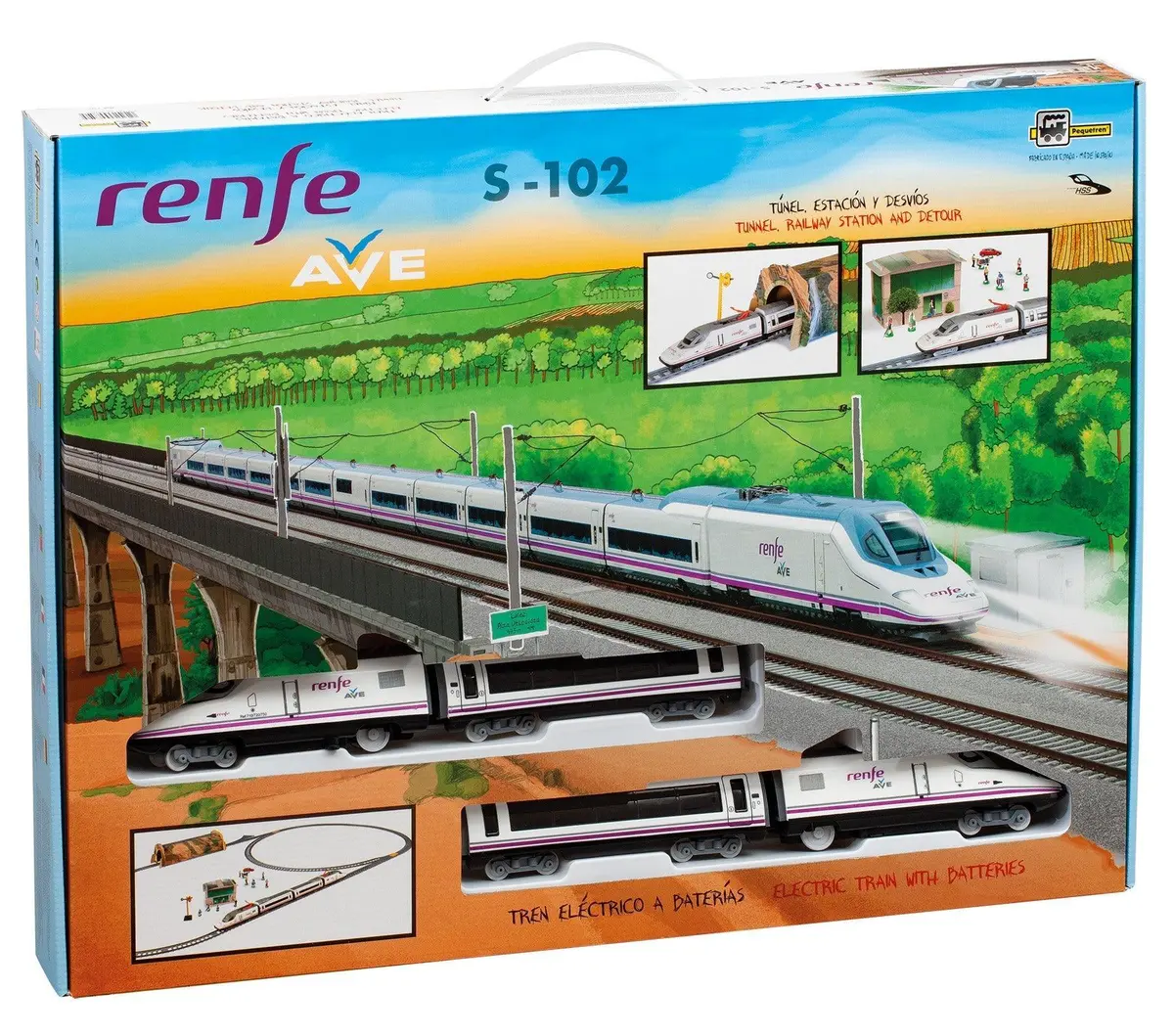 Pequetren 750 High-Speed Train Renfe Ave S-102 1