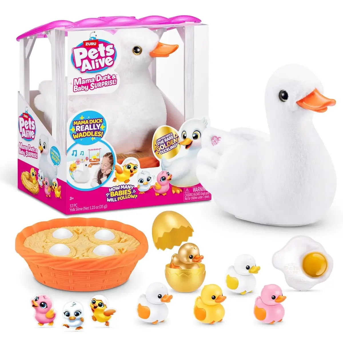 Pets Alive By Zuru Mama Duck & Baby Surprise Plush Set 1