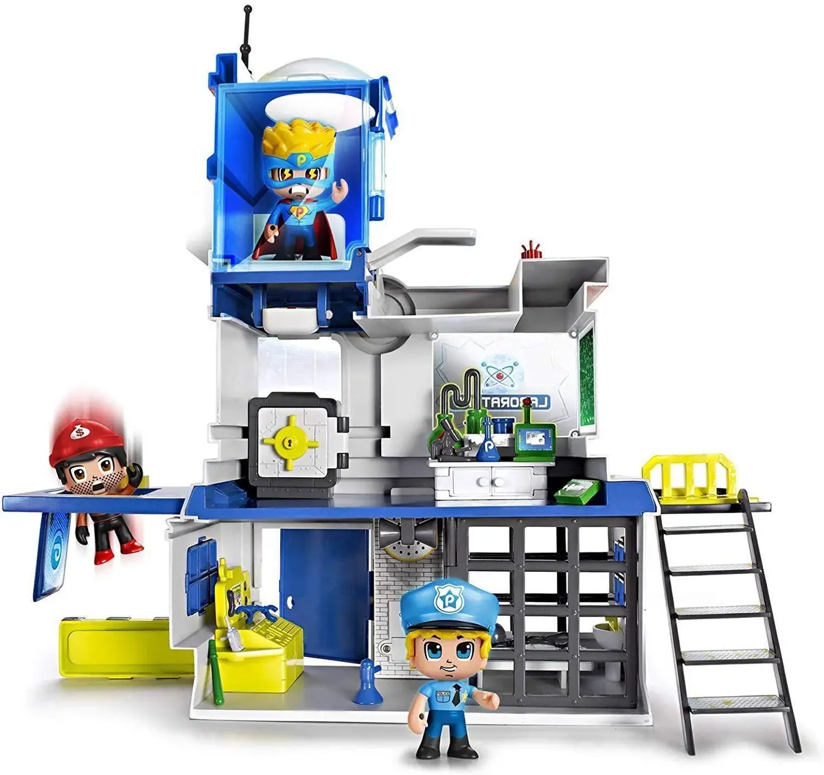 Pinypon Action Traps, Composed Of The Police Station With Dungeon, Laboratory And Superhero Lard Playset 1