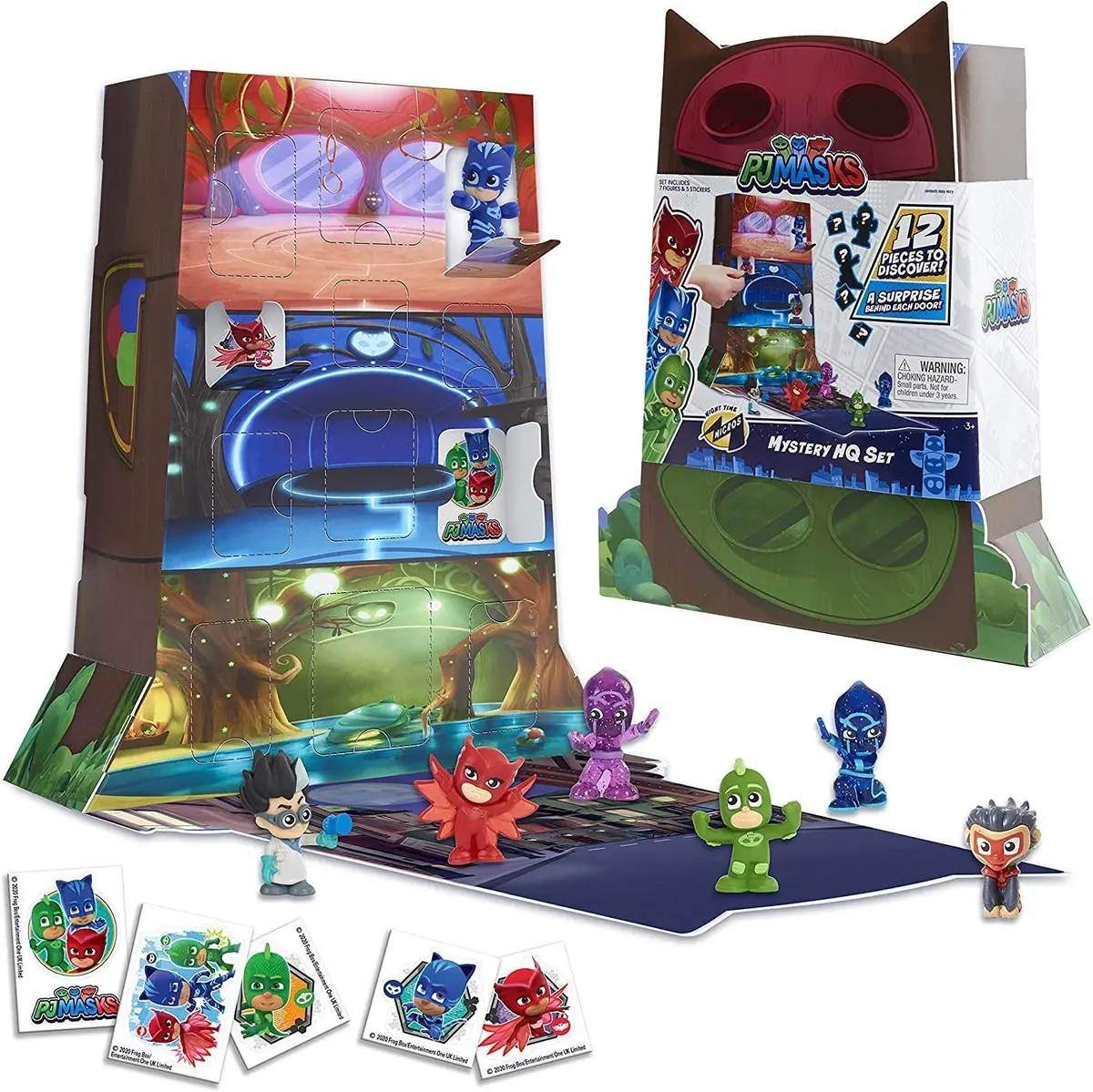 Pj Masks Night Time Surprise Micros Figures Hq Set 1