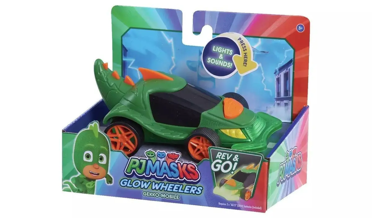 Pj Masks Jpl95673 Pj Masks Glow Wheelers-Gekko 2