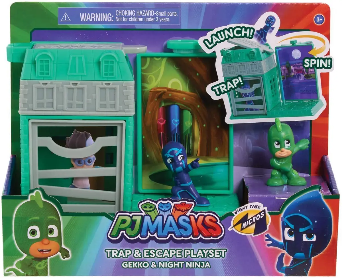 Pj Masks Night-Time Micros Trap & Escape Playset - Assortment Action Toys & Playsets 1