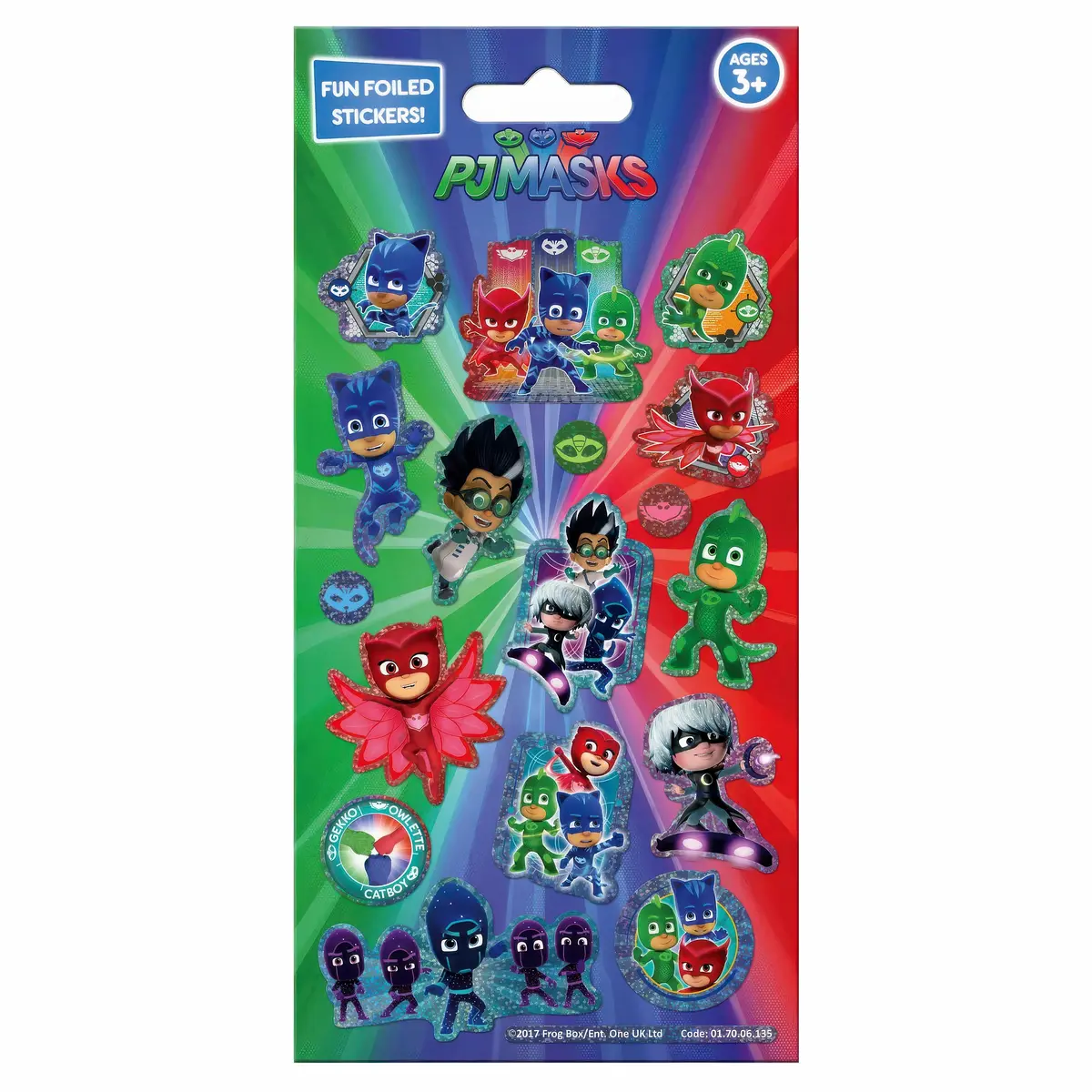 Pj Masks Fun Foiled Sticker Pack 1