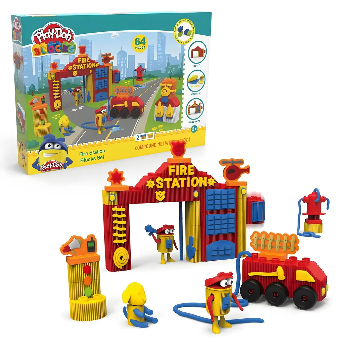 Play-Doh Blocks Fire Station Blocks Set 1