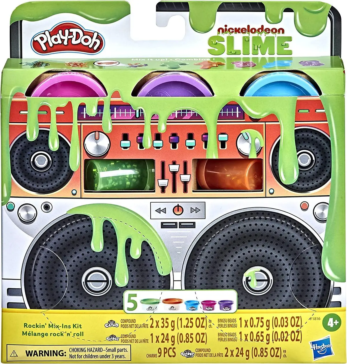Play-Doh Nickelodeon Slime Rockin' Mix-Ins Kit 1