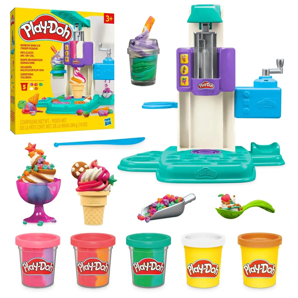 Play-Doh Rainbow Swirl Ice Cream Playset 1