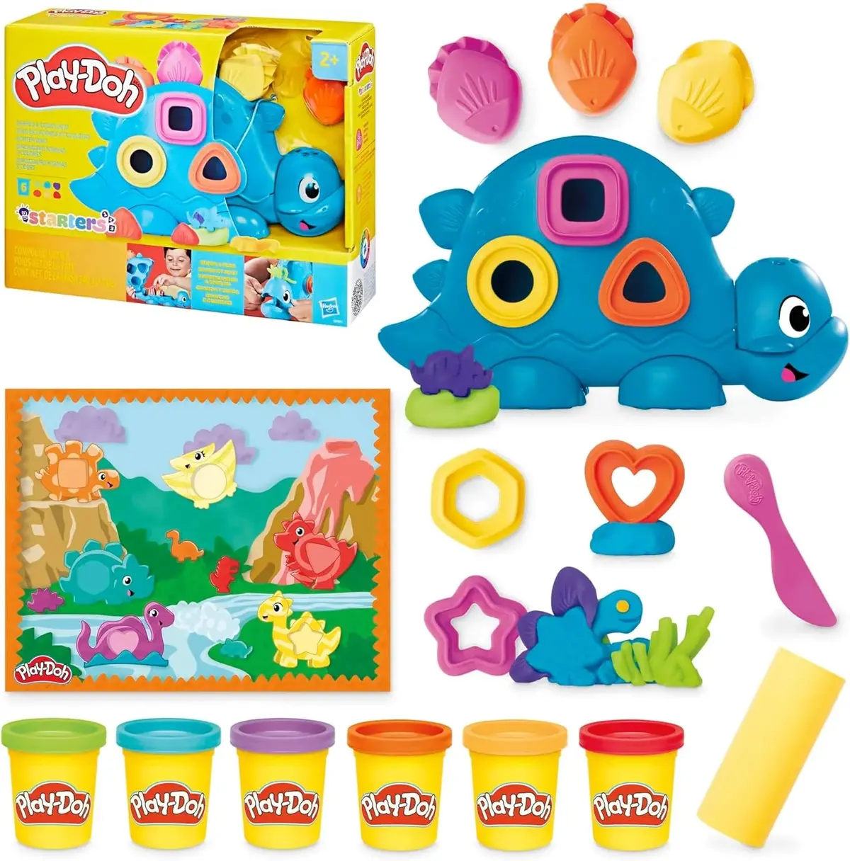 Play-Doh Shapes & Colors Dino Starter Set 1