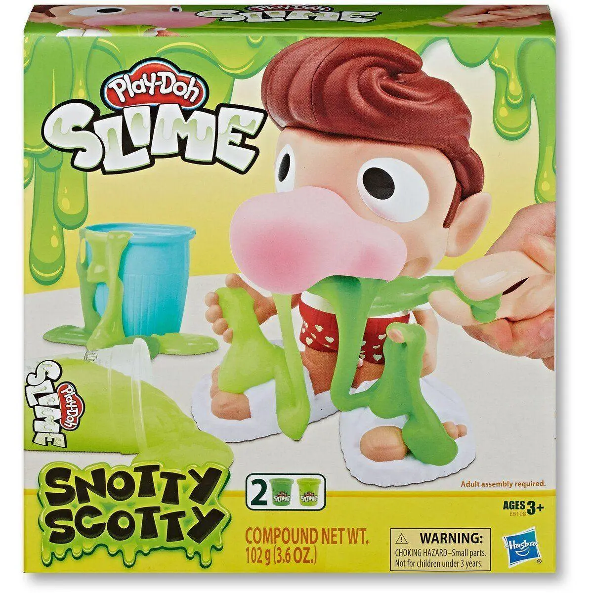 Play-Doh Snotty Scotty With 2 Cans Of Slime Snot 1