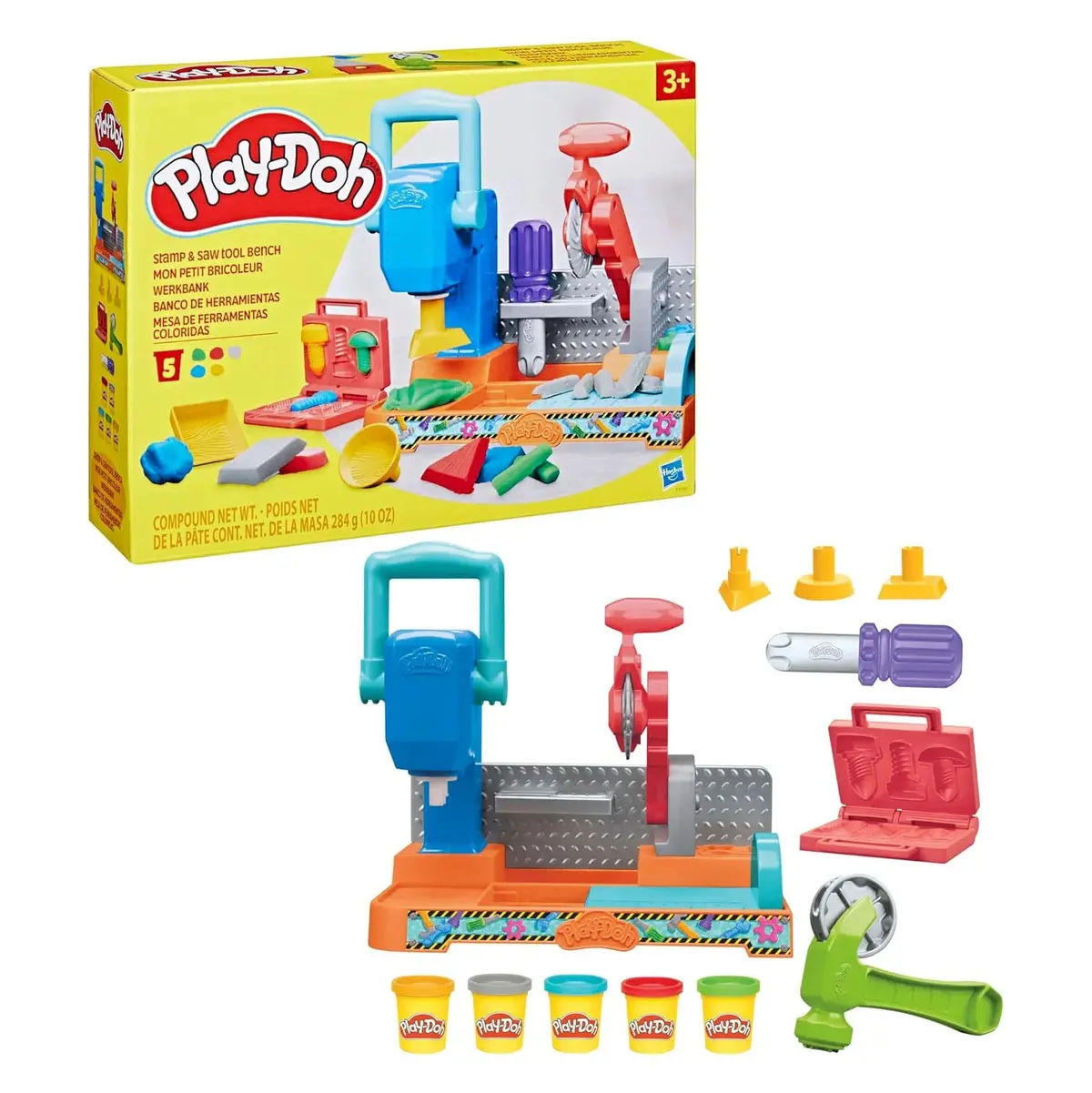 Play-Doh Stamp & Saw Tool Bench Playset 1