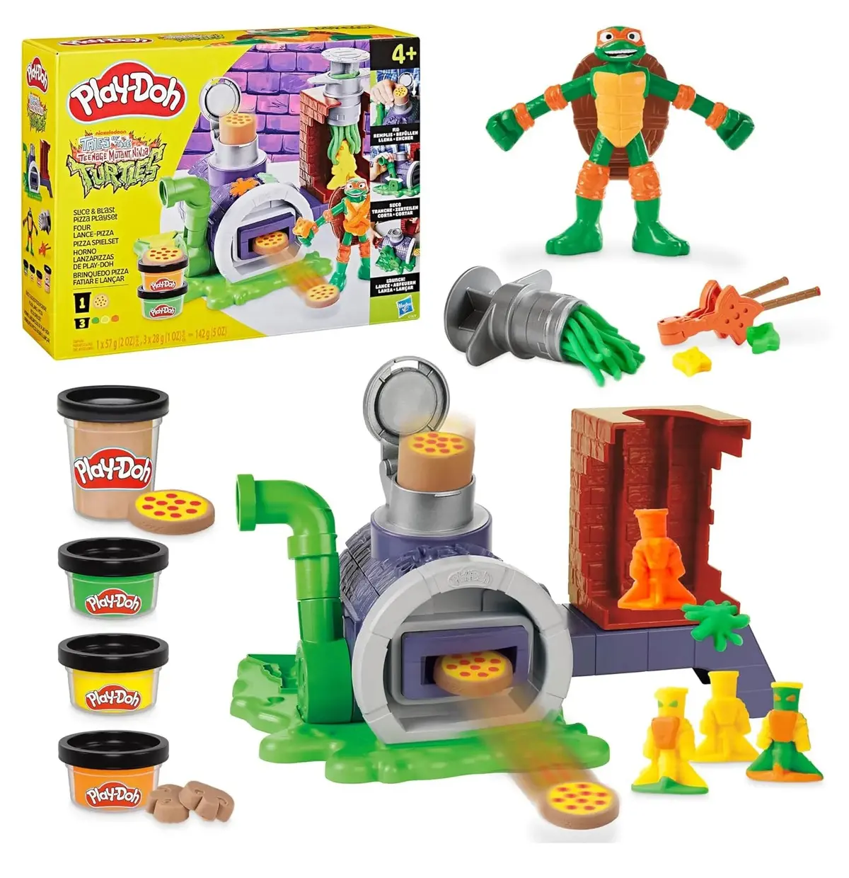 Play-Doh Teenage Mutant Ninja Turtles Slice And Blast Pizza Playset 1