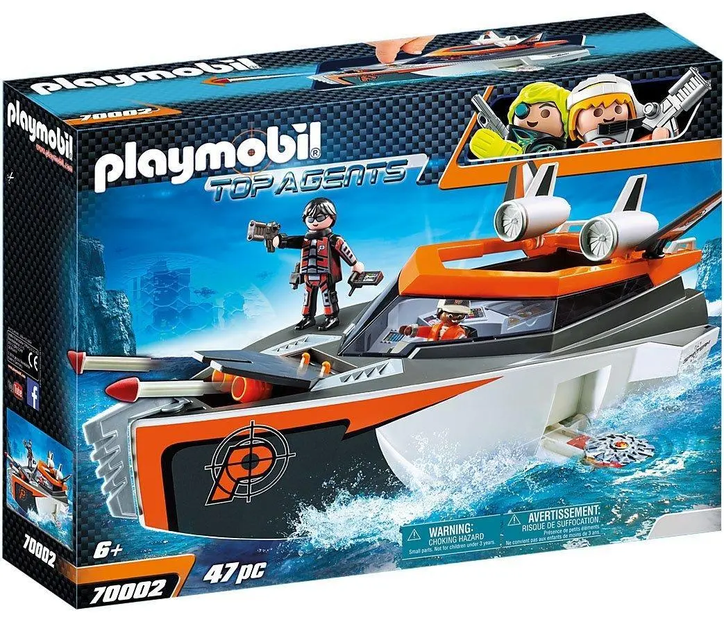 Playmobil 70002 Spy Team Turboship Top Agents Playset 1