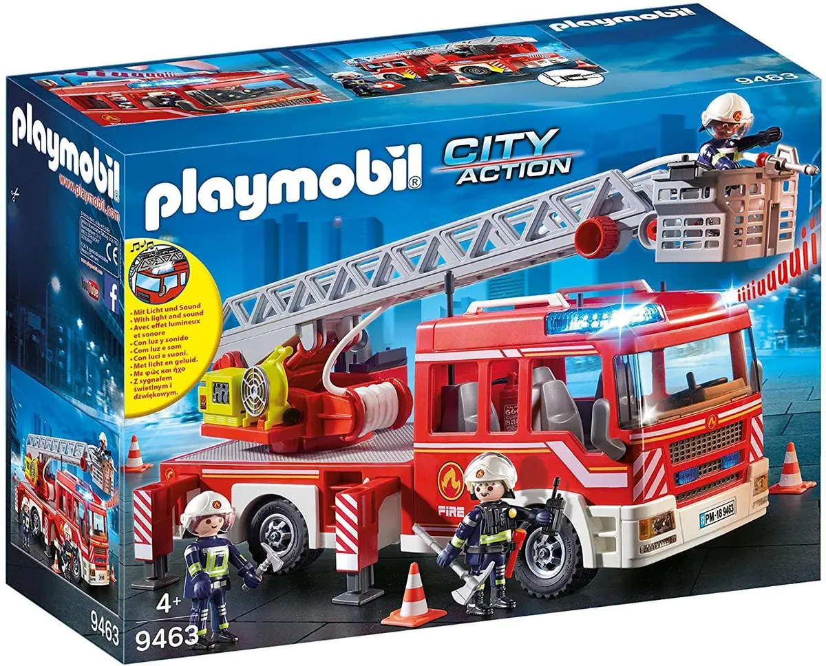 Playmobil 9463 Fire Ladder Unit Playset 1