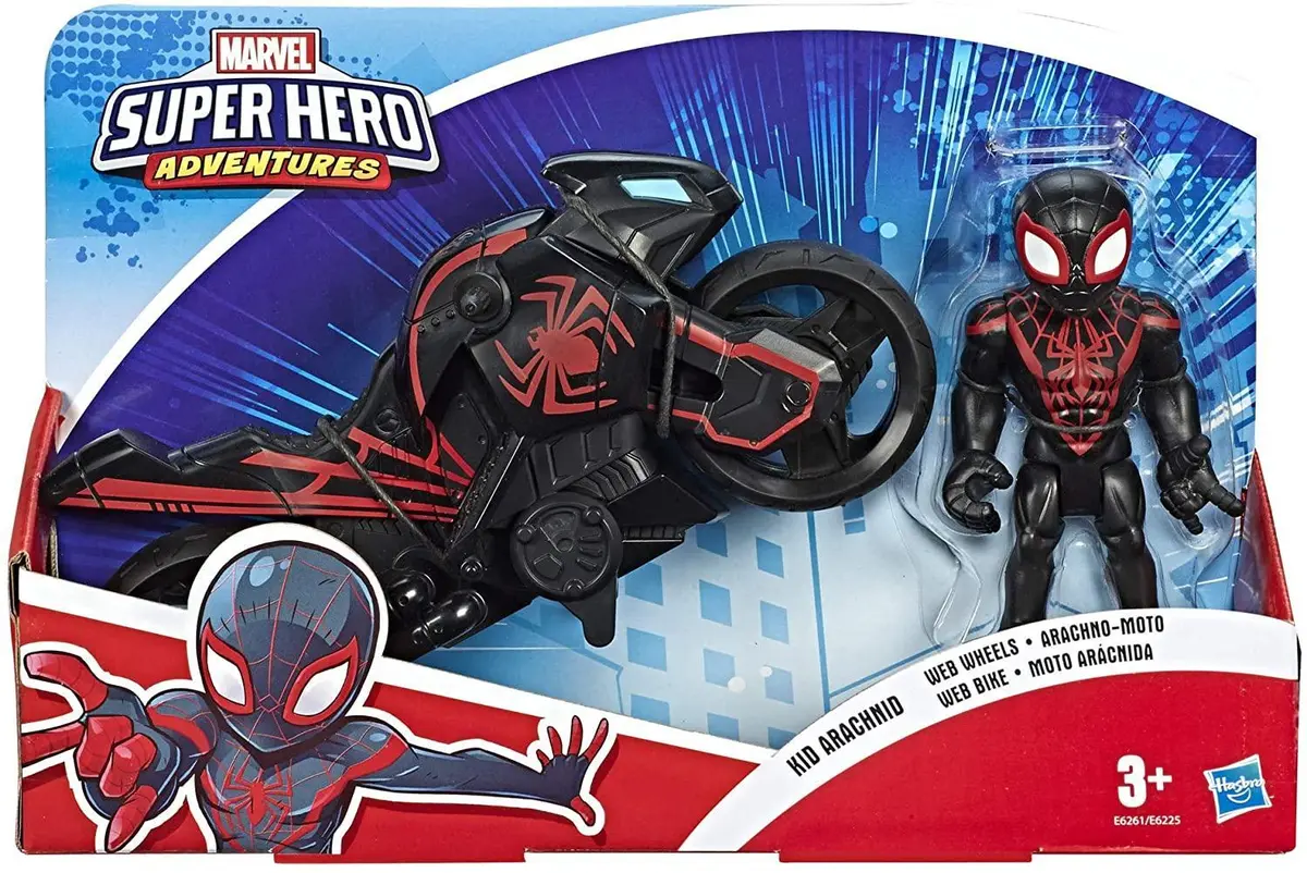 Playskool Heroes Marvel Super Hero Adventures Kid Arachnid Web Wheels 2