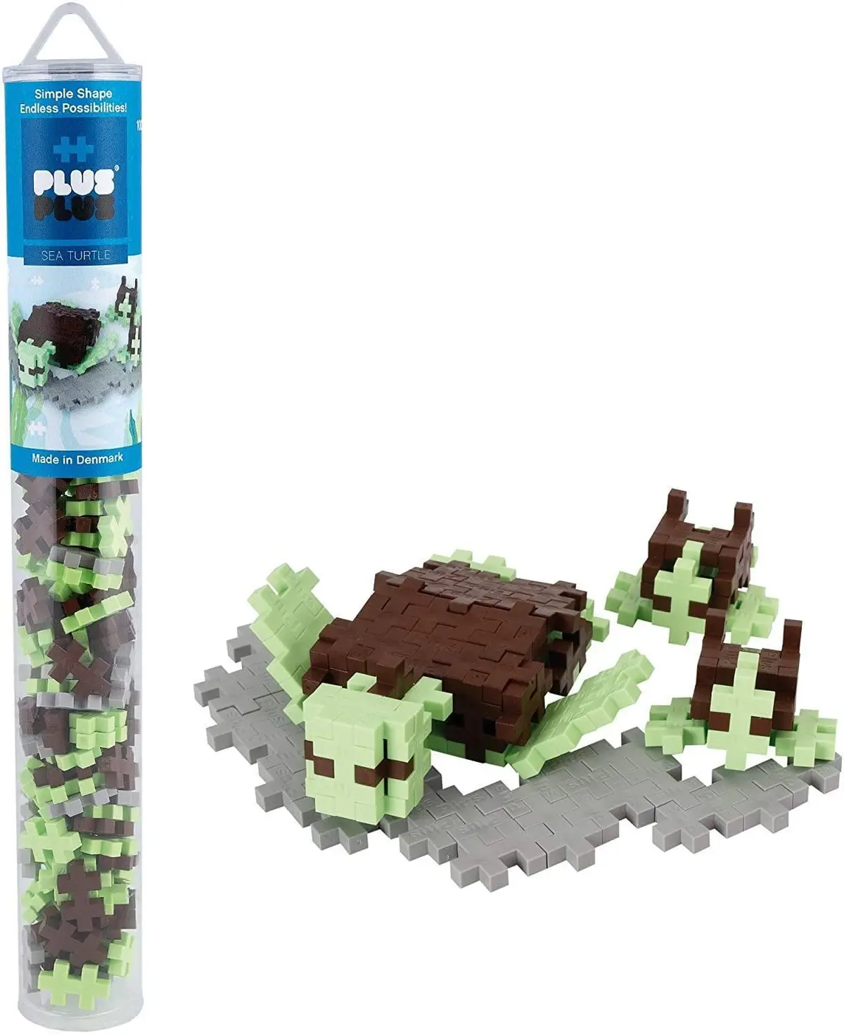 Plus-Plus Building Blocks Tube 100 Assorted Pieces 1