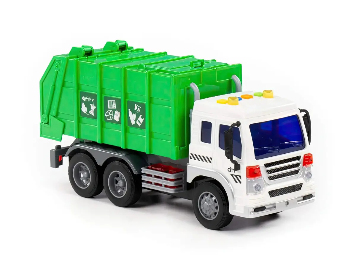 Polesie City Garbage Truck – Friction-Powered 1