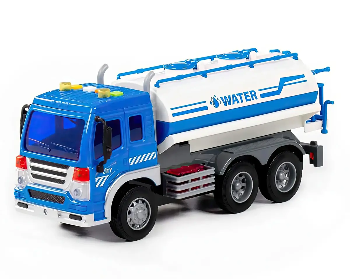 Polesie City Water Tank Sprinkler Truck - Friction-Powered 1