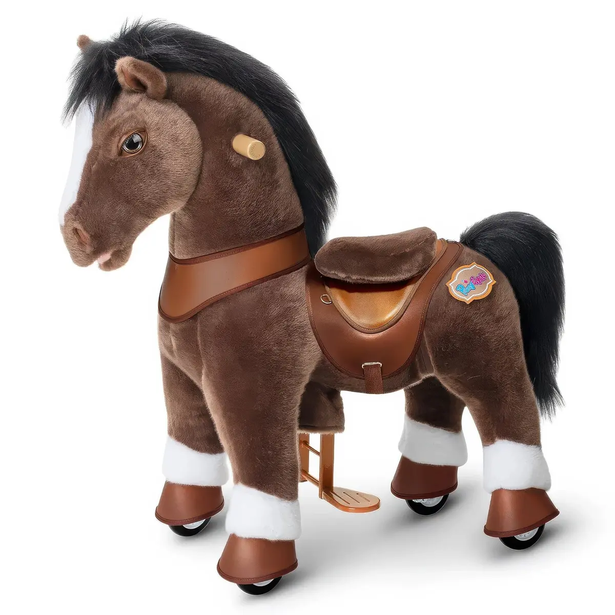 Ponycycle Advanced Model Y Ride-On For Kids - Chocolate Brown 1