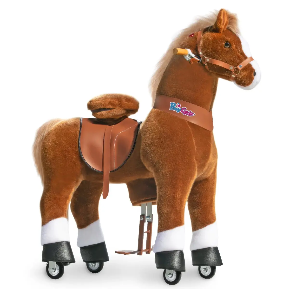 Ponycycle Mechanically Walking Ride-On - Brown Horse 1