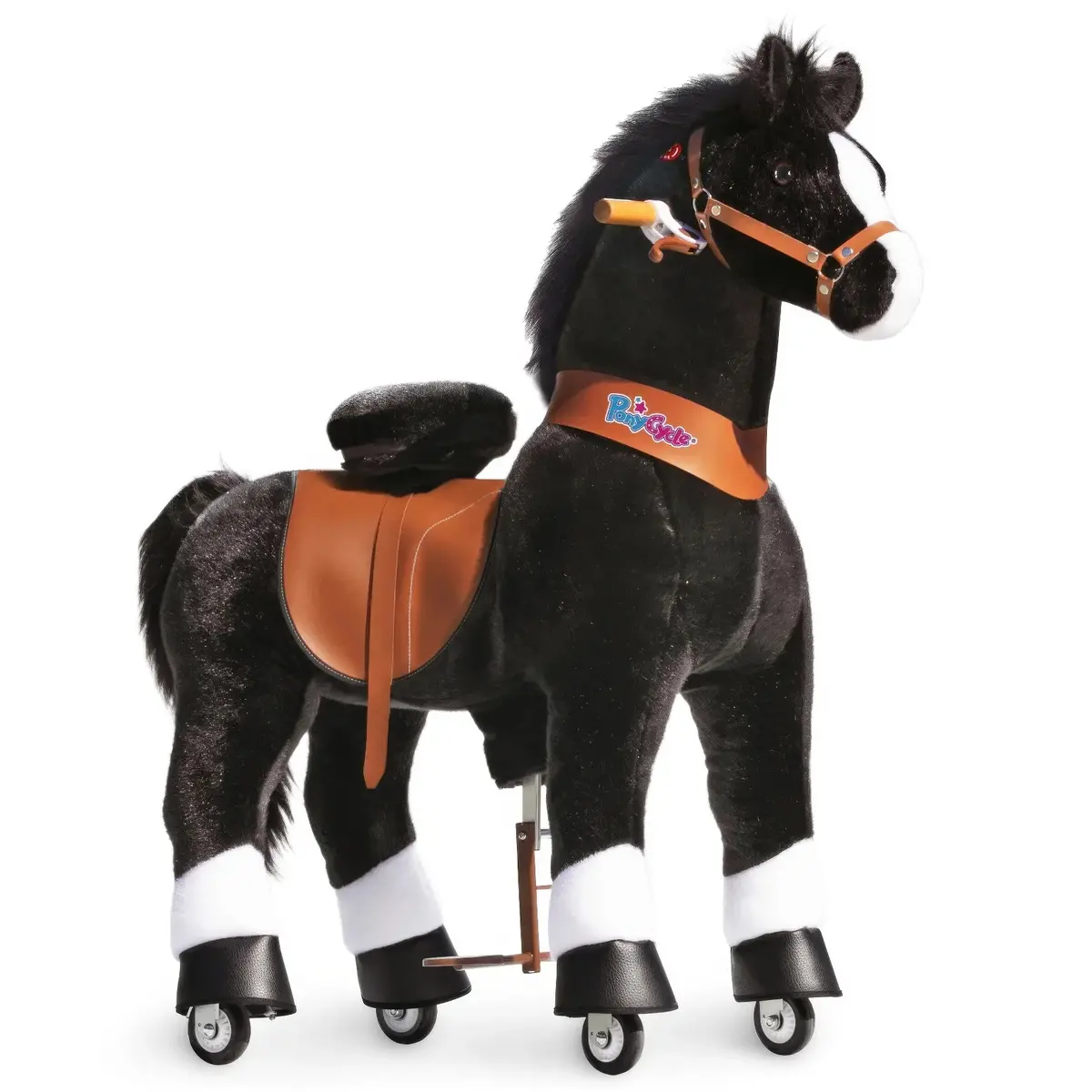 Ponycycle Mechanically Walking Ride-On Black Horse 1
