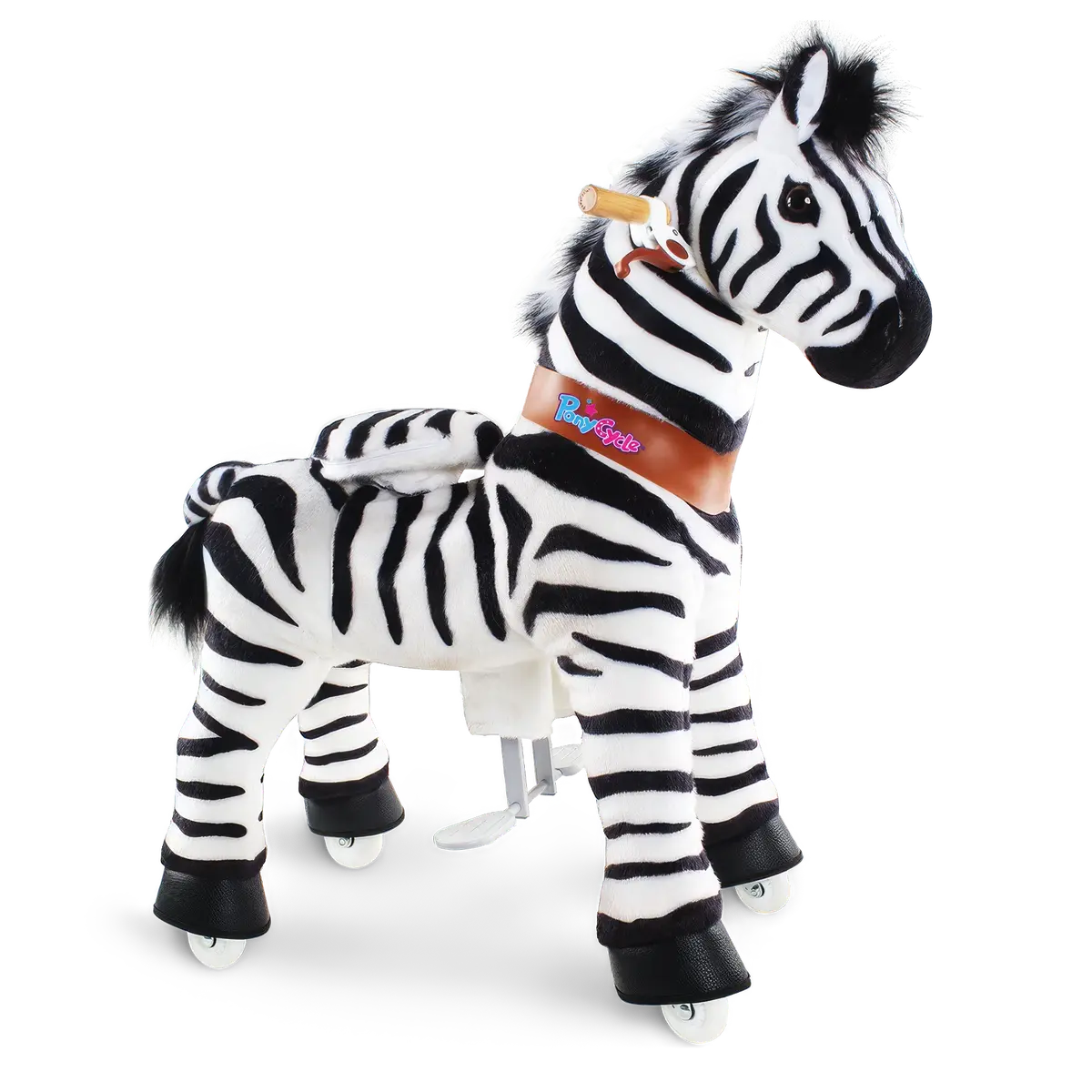Ponycycle Mechanically Walking Ride-On - Zebra 1