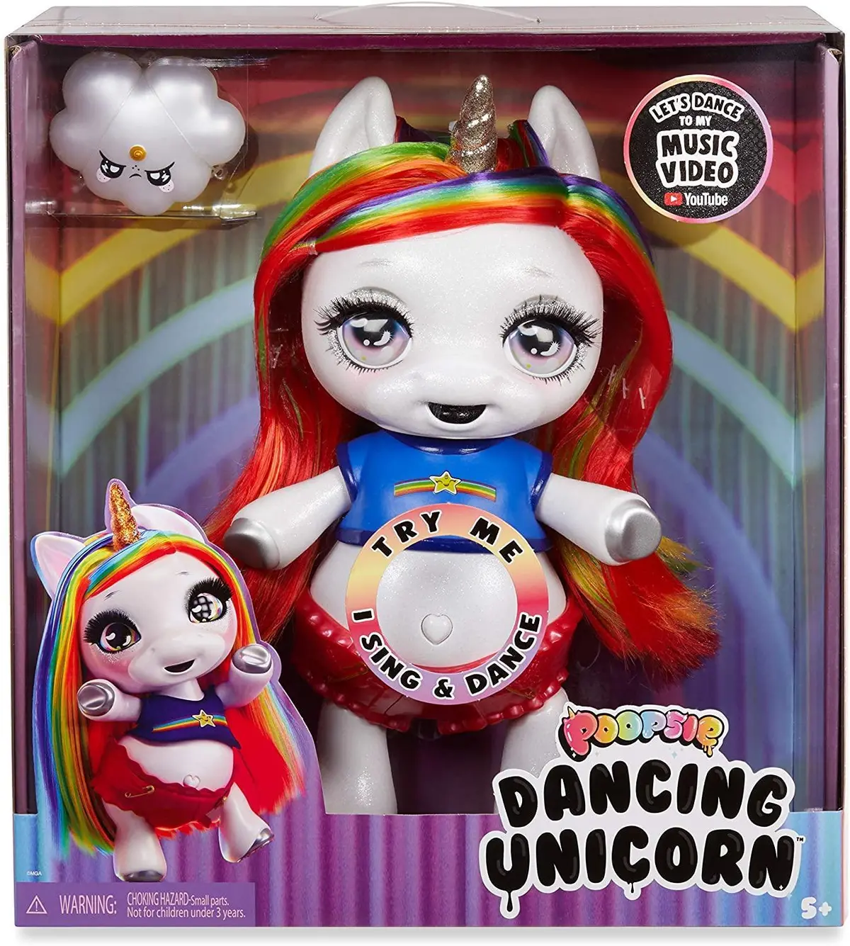 Poopsie 571162E7c Dancing Rainbow Brightstar – Dancing & Singing Unicorn Doll 1