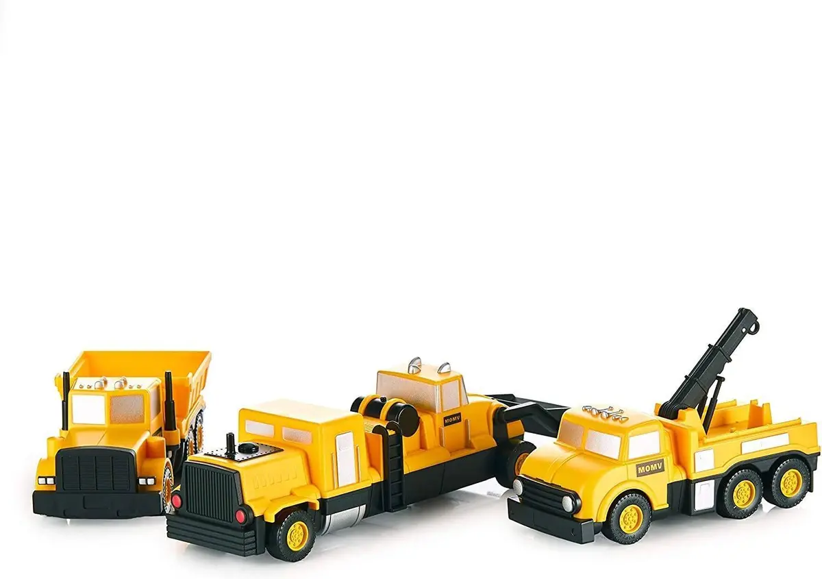 Popular Playthings Mix Or Match Vehicles, Magnetic Toy Play Set, Construction 1