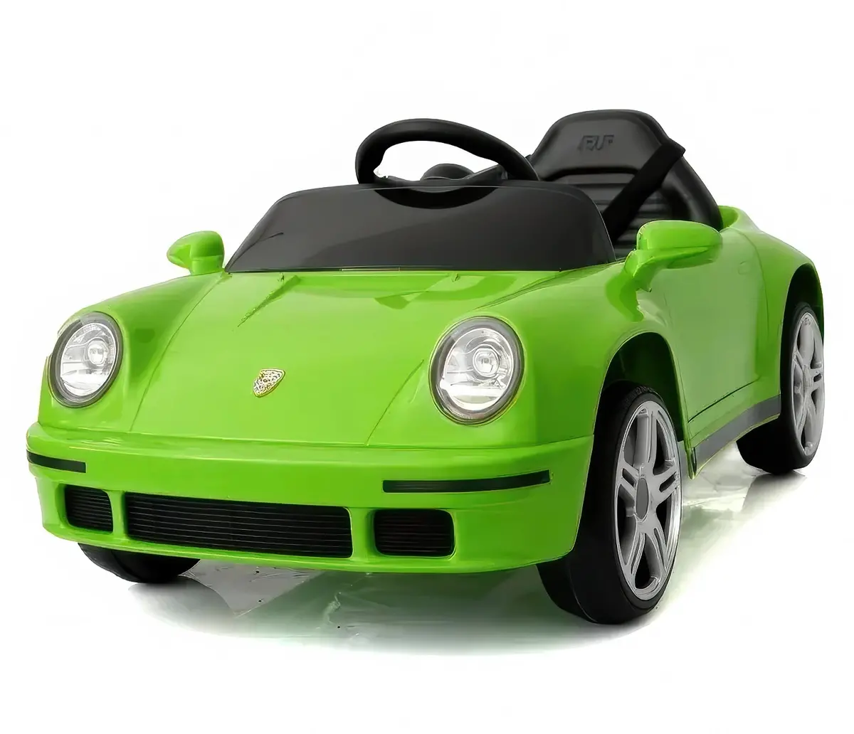 Porsche Ruf-Gt 12V Battery Kids Electric Ride-On Car - Acid Green 1