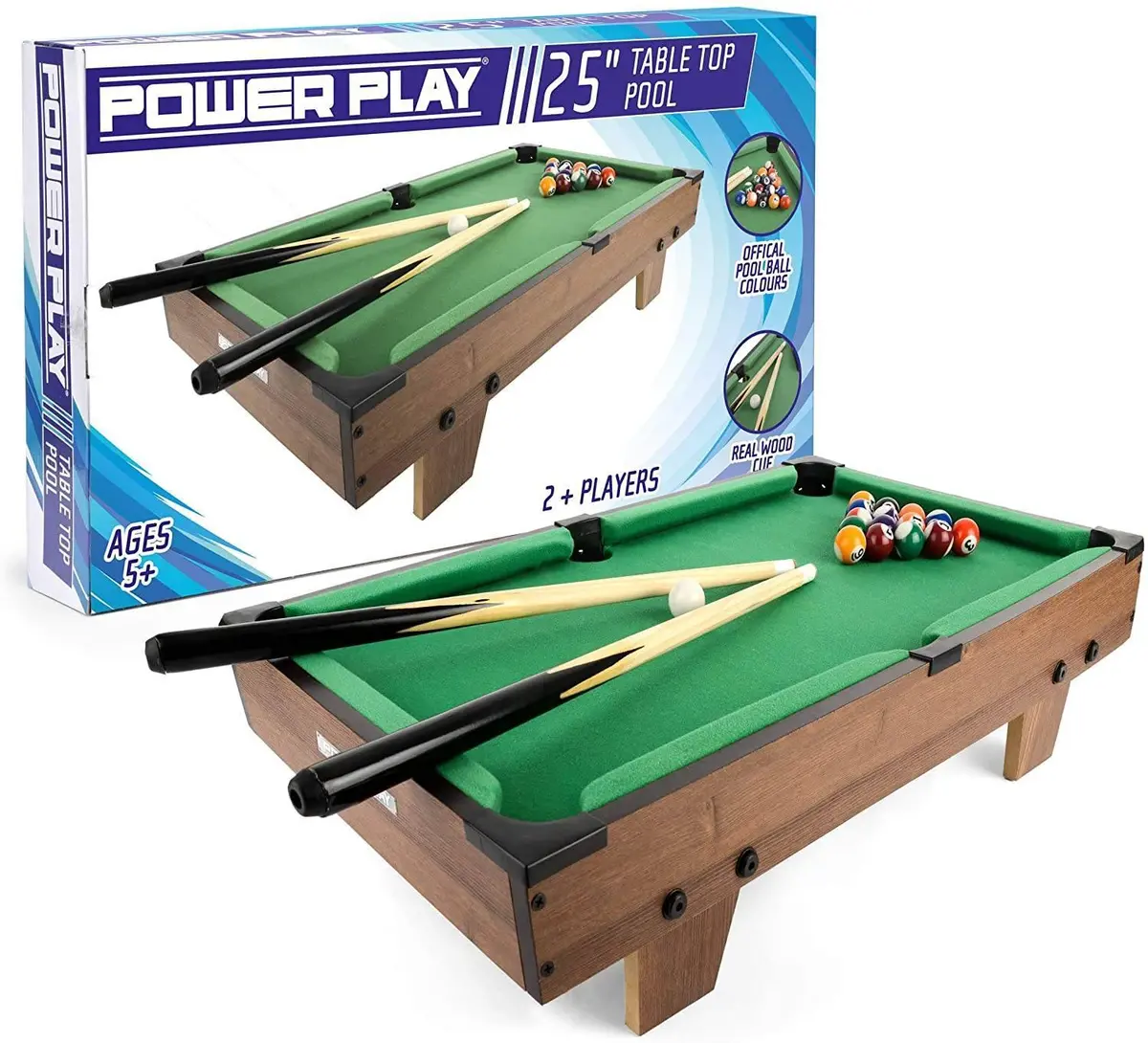 Powerplay 25-Inch Pool Table Game 1