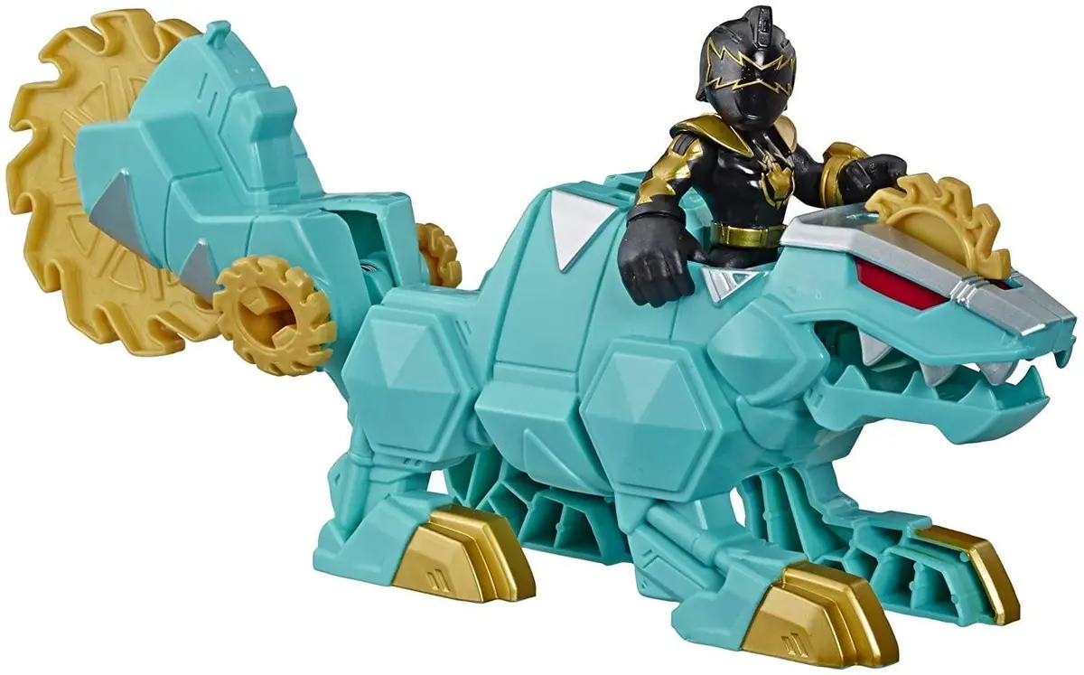 Power Rangers Playskool Heroes Black Ranger And Dimetrozord 2-Pack 1