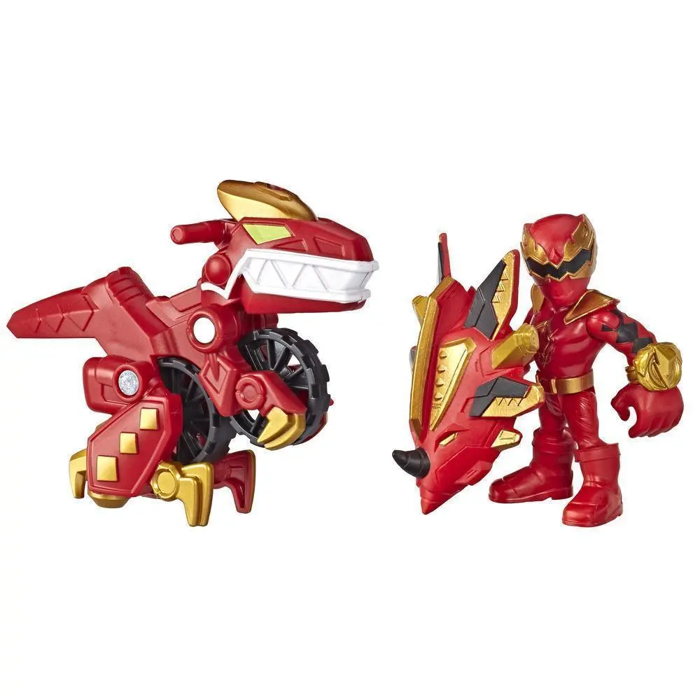 Power Rangers Playskool Heroes Red Ranger And Raptor Cycle Figure And Vehicle 2-Pack 1