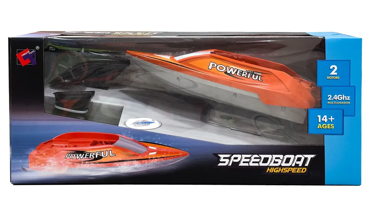 Powerful High-Speed Remote Controlled Speedboat- Assorted 1