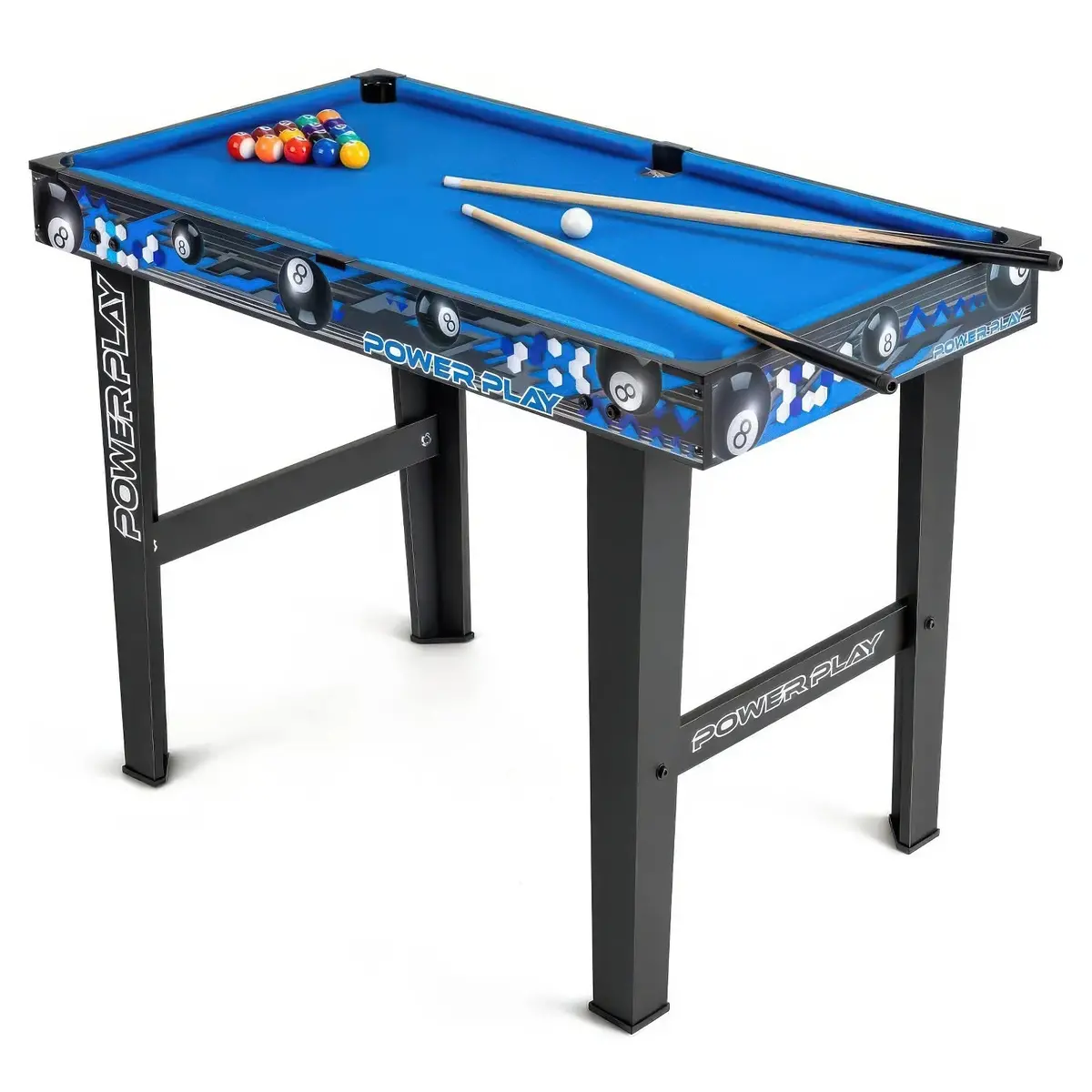 Powerplay 3Ft Stand Up Pool Games Table - Black 1